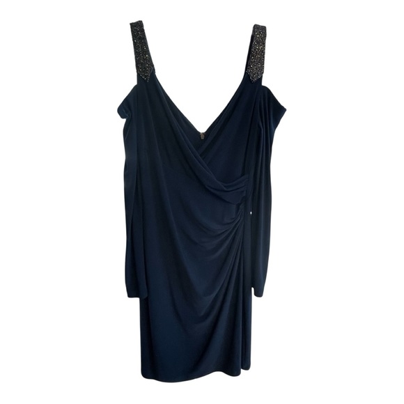 Ralph Lauren Dresses & Skirts - Ralph Lauren Blue Sheath Dress V-Neck Sleeveless Night Out
